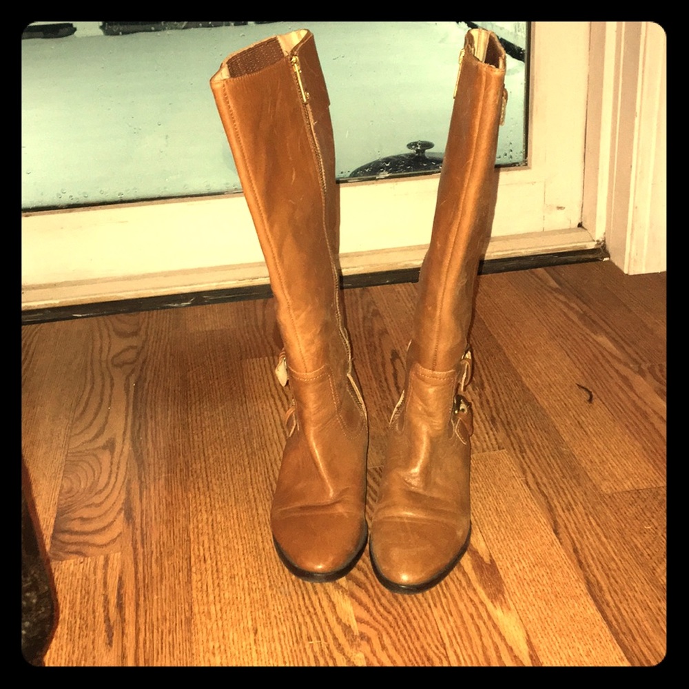 Michael Kors light brown Riding Boots